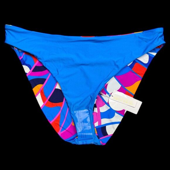 Trina Turk Rio Reversible French Cut Bikini Bottom Women's Size 14 - Picture 12 of 13
